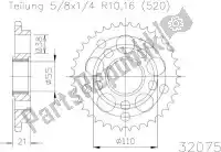 503207542, Esjot, Ktw trasero acero 42t, 520    , Nuevo