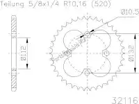 503211636, Esjot, Ktw posteriore in acciaio 36t, 520    , Nuovo