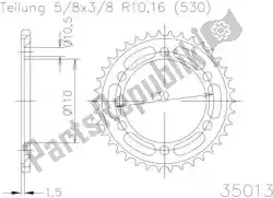 Here you can order the sprocket from Esjot, with part number 503501346: