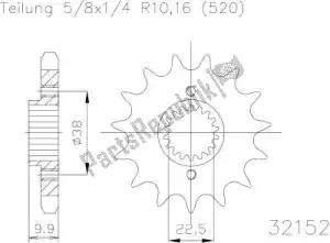 ESJOT 503215214S ktw przód 14t, lekki, 520 - Dół