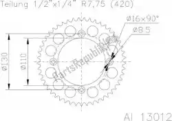 Here you can order the sprocket from Esjot, with part number 511301255: