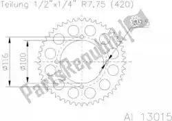 Here you can order the sprocket from Esjot, with part number 511301549: