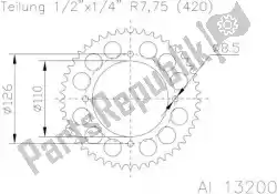 Here you can order the sprocket from Esjot, with part number 511320047: