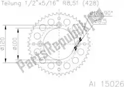 Here you can order the sprocket from Esjot, with part number 511502648: