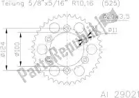 512902139, Esjot, Ktw arrière alu 39t, 525    , Nouveau