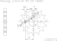 501300713S, Esjot, Ktw front 13t, light, 420    , Nieuw