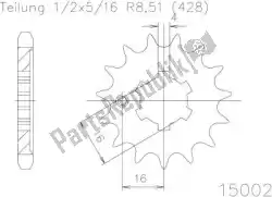 Aquí puede pedir ktw delantero 15t, 428 de Esjot , con el número de pieza 501500215: