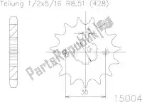 501500416, Esjot, Ktw delantero 16t, 428    , Nuevo