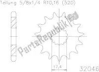 503204613S, Esjot, Ktw anteriore 13t, leggero, 520    , Nuovo