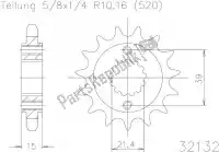 503213216, Esjot, Ktw dianteiro 16t, 520    , Novo