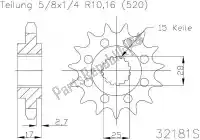 503218115S, Esjot, Ktw front 15t, light, 520    , Nieuw