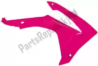 566210250, Rtech, écopes de radiateur bs ra honda rose fluo    , Nouveau