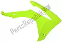 566210252, Rtech, écopes de radiateur bs ra honda jaune fluo    , Nouveau
