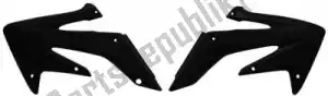 RTECH 566210110 bs ra radiator scoops honda black - Bottom side