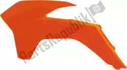 Here you can order the bs ra radiator scoops ktm orange from Rtech, with part number 566230100: