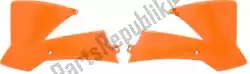Here you can order the bs ra radiator scoops ktm orange (oe) from Rtech, with part number 566230165:
