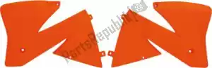 RTECH 566230170 bs ra radiator scoops ktm orange (oe) - Onderkant