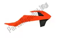 566230206, Rtech, écopes de radiateur bs ra ktm orange-noir (oe)    , Nouveau