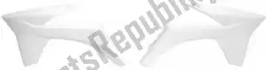 RTECH 566230235 bs ra radiator scoops ktm white (oe) - Bottom side