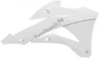 566225285, Rtech, Bs ra radiator scoops kawasaki white    , New