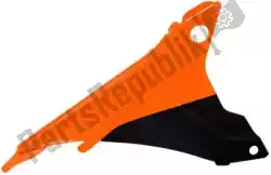 Here you can order the lfh side panel dx ktm orange-black (oe) from Rtech, with part number 560430050: