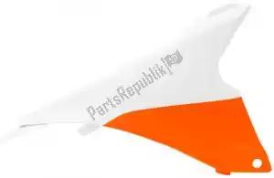 RTECH 560430055 lfh side panel dx ktm orange-white (oe) - Bottom side