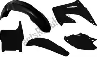 563210530, Rtech, Set plastiques 5 pcs honda noir    , Nouveau