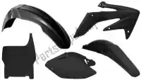 563210532, Rtech, Set plastics 5 pcs honda black    , New