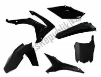 563210616, Rtech, Set plastiques 6 pcs honda noir pas usa    , Nouveau