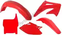 563210558, Rtech, Set plastics 5 pcs honda red    , New