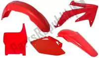 563210560, Rtech, Set plastics 5 pcs honda red    , New