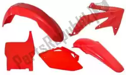 Here you can order the set plastics 5 pcs honda red from Rtech, with part number 563210560: