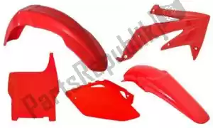 RTECH 563210560 set plastics 5 pcs honda red - Bottom side