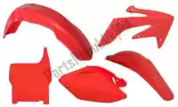 563210552, Rtech, Set plastics 5 pcs honda red    , New