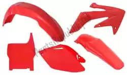 Qui puoi ordinare set plastica 5 pezzi honda rosso da Rtech , con numero parte 563210554: