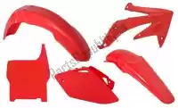 563210562, Rtech, Set plastics 5 pcs honda red    , Nieuw