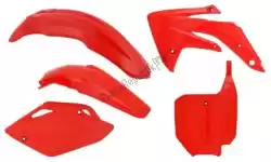 Here you can order the set plastics 5 pcs honda red from Rtech, with part number 563210548: