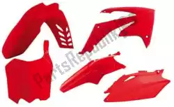 Here you can order the set plastics 5 pcs honda red from Rtech, with part number 563210566: