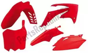 RTECH 563210566 set plastics 5 pcs honda red - Bottom side