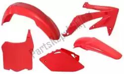 Here you can order the set plastics 5 pcs honda red from Rtech, with part number 563210564: