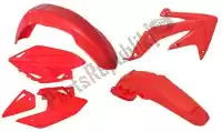 563210416, Rtech, Set plastics 4 pcs honda red    , Nieuw