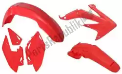 Here you can order the set plastics 4 pcs honda red from Rtech, with part number 563210418: