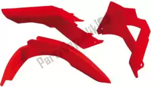 RTECH 563205318 set plastics 3 pcs gas-gas red - Bottom side