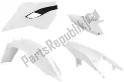 Here you can order the set plastics 4 pcs husaberg white from Rtech, with part number 563215404: