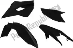 Here you can order the set plastics 4 pcs husaberg black from Rtech, with part number 563215402: