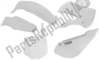 563225556, Rtech, Set plastiques 5 pcs kawasaki blanc    , Nouveau