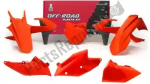 RTECH 563230592 set plastica 6 pezzi con airbox ktm neon arancione - Il fondo