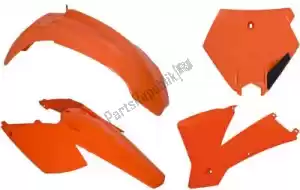 RTECH 563230508 conjunto de plásticos 5 peças ktm laranja - Lado inferior