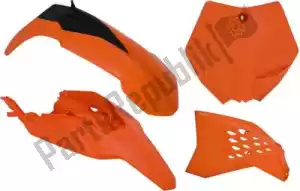 RTECH 563230418 set plastics 4 pcs ktm orange - Bottom side