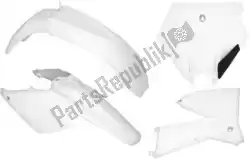 Aqui você pode pedir o conjunto de plásticos 4 peças ktm branco em Rtech , com o número da peça 563230442:
